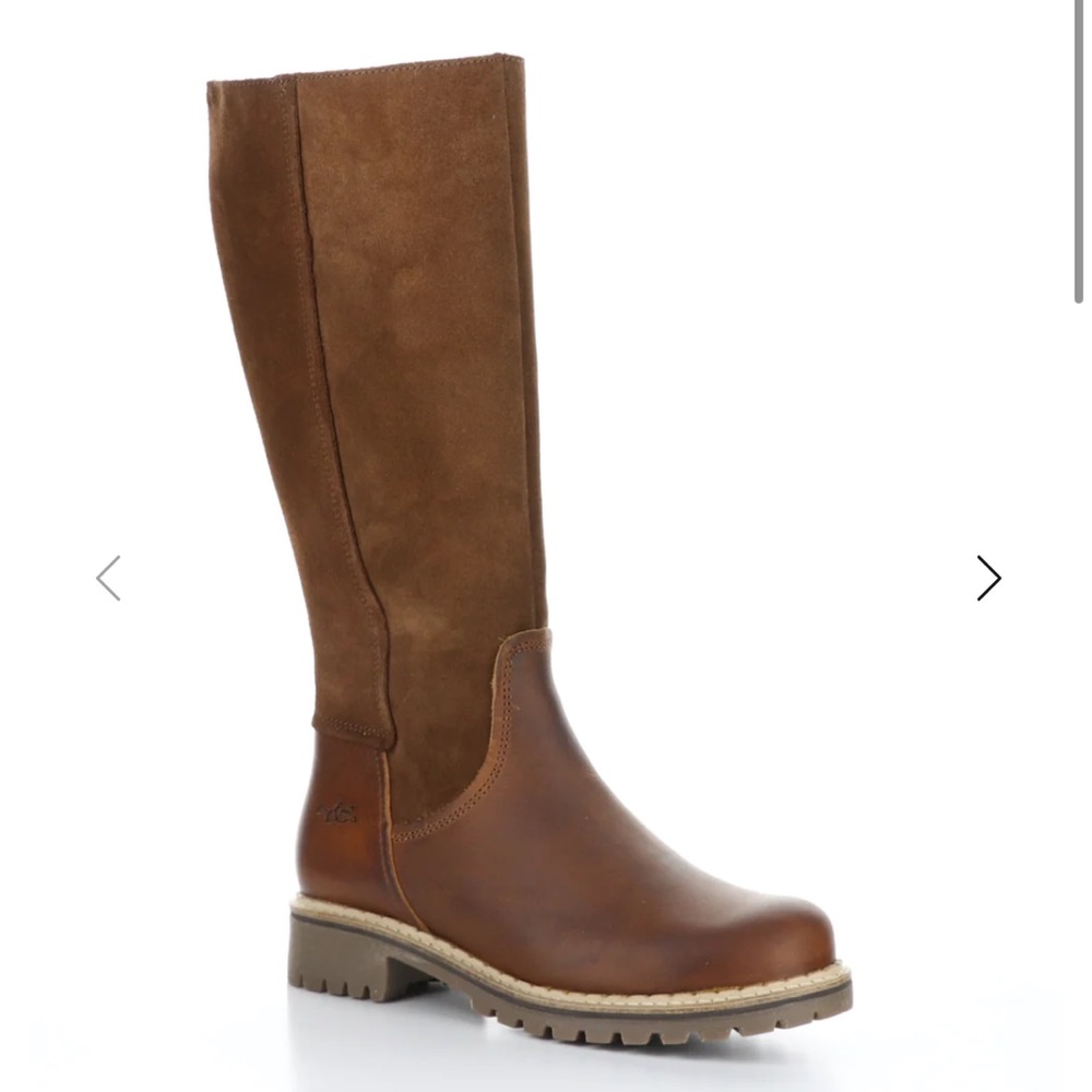 Knee High Tall Wool Insulated Brown Winter Boots